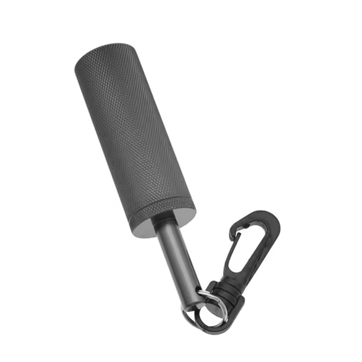 Sonajero de seguridad para buceo, campana de señal con gancho rápido giratorio de 360 °, barra subacuática, equipo de buceo gris - 1