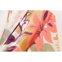 BUNO-mujeres moda Primavera Vintage impreso popelina vestidos largos con cuello en V midi francés elegante ropa de noche femenina - details 10