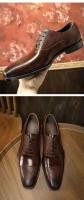 Waterdrop ofrece zapatos casuales planos de cuero genuino de alta calidad, zapatos con cordones suaves para hombres de nueva marca - details 7