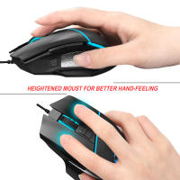 Teclado con cable RGB de 61 teclas, Mouse para juegos, Kit de oficina, retroiluminación, 12800dpi, programable, Combos para PUBG Gamer - details 8