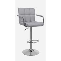 Taburete de Bar Juego de 2, Sillas de Bar Regulables en Altura en Piel Sintética, Taburete de cocina Giratorio en 360 °   con Respaldo y Reposapiés, Acero Cromado, Negro LJB64B - details 9
