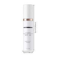Crema hidratante con protección solar SPF46, crema hidratante teñida antienvejecimiento, todo en uno, cobertura ligera y transparente, sol facial teñido con amplio contra 1 - details 2