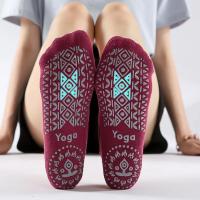 Calcetines de yoga antideslizantes para mujer, medias transpirables de vendaje, pilates, ballet, baile, medio dedo del pie - details 3