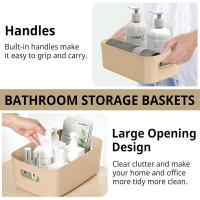 Paquete de 5 con asas para estantes, cajas de almacenamiento rectangulares, cajas organizadoras - details 1