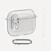 Funda protectora de TPU para Airpods 4, cubierta transparente con mosquetón, a prueba de polvo, golpes y caídas, 2024 - details 11