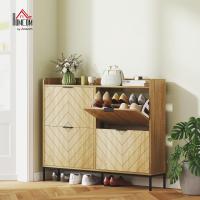 Organizador de Zapatos Ajustable 4 Puertas Abatibles con Estantes 16 Pares para Pasillo Reducido - details 1