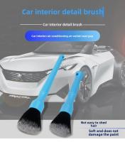 Cepillo para detalles de coche, cerdas suaves, Interior, limpieza de huecos, lavado de coches, estilo largo y corto opcional - details 0