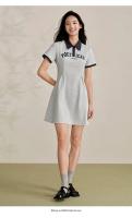 Vestido Polo de Cintura Recortada de Estilo Vintage Semir Moda de Verano 2024 para Mujeres con Estampado de Panda y Letras - details 5
