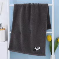 Toalla facial de algodón con bordado de Panda para adultos, toallas de ducha de mano pura absorbente, limpieza de cabello, baño, hogar y Hotel - details 4
