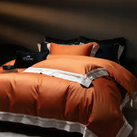 Juego de ropa de cama de lujo de algodón puro, antibacteriano, Color sólido, 5A, con algodón egipcio para cama de 1,2 m, novedad de 2025 - details 2