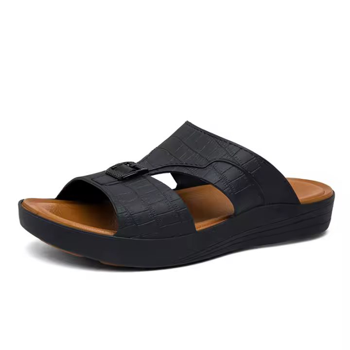 Sandalias de verano de moda para exteriores, estilo papá, de talla grande, con suela gruesa, zapatillas casuales para hombre - 1