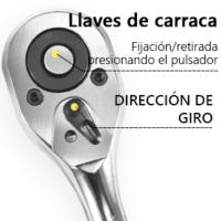 caja herramientas con llave de trinquete