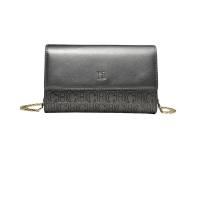 CH exquisita artesanía bandolera diseño ligero elementos de letras Color bloqueado bolso de cadena para mujer mochila de lujo de alta gama - details 3