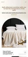 Manta de Piedra de Franela Súper Suave Tamaño Grande, Cálida, Ideal para Sofá, Sofá, Cama Negro - details 1