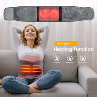 Cinturón de Calentamiento Infrarrojo Eléctrico con Luz Roja para Masaje de Cintura y Apoyo Lumbar Alivio del Dolor Vibración y Masaje de Todos los Tipos de Piel - details 3