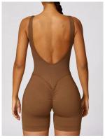 Mono de Yoga sin Costuras ni Espalda Conjunto Deportivo para Mujeres Material de Nylon - details 7