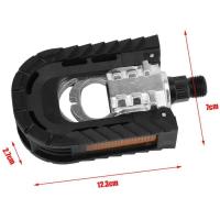 1 par de pedales de aluminio universales antideslizantes anchos, pedales de bicicleta de carretera ligeros y plegables - details 7