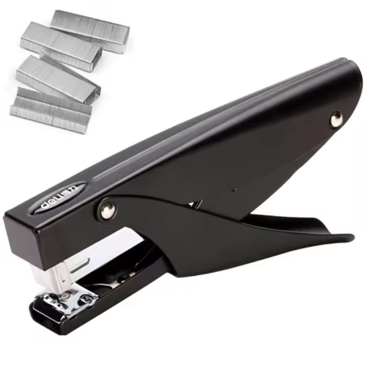 Grapadora multifunción de ahorro de trabajo, grapadora de papel portátil de Metal con 1000 Uds. De clavos hasta 25 páginas, grapadora de escritorio - 1