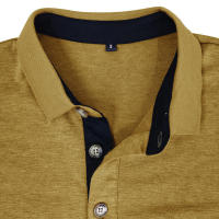 Camiseta Polo Básica de Manga Larga con Solapa para Hombre - details 69