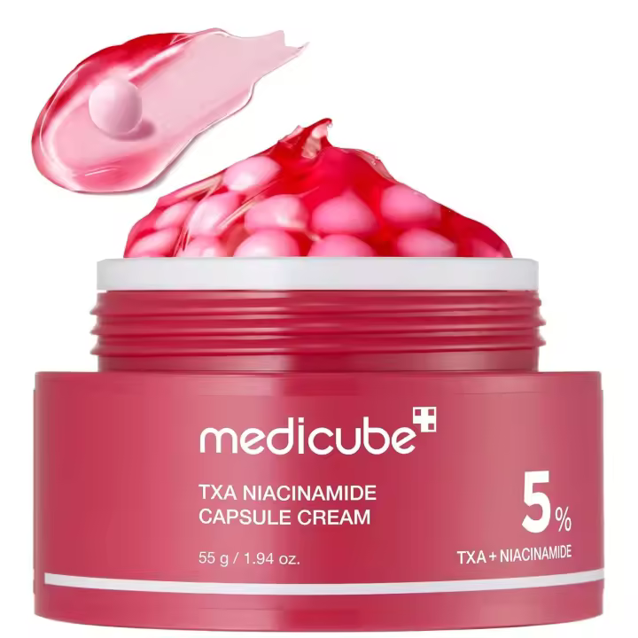Medicube Deep Vitamin C Golden Capsule hidratante facial cápsulas de liposomas para arrugas, Gel transparente radiante para brillo - 1