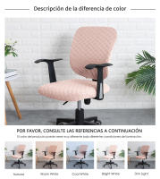 Funda para Silla De Escritorio, Tela De Protección antimanchas, Incluye Cubierta De Respaldo y Cubierta De Asiento - details 2