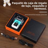 Encendedor Eléctrico USB C Recargable Sin Llama, Antiviento, Carga Transparente, Iluminación Impermeable a Prueba de Viento Encendedor de Reloj de Cuarzo - details 5