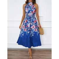 2025 Verano Europa Y Los Estados Unidos Las Mujeres Nueva Moda Cuello De Impresión De La Cintura Delgado Vestido Femenino - details 17