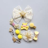 10 Uds. Accesorios lazos de corona pinzas para el pelo de bebé para niños - details 13