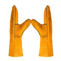 Soft Welding Gloves Anti-scalding Heat Resistant Gardening Safety Gloves Durable Protective Leather Working Gloves Farms - details 2