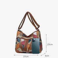 Bolso de mano elegante Vintage a la moda para mujer, bandolera Retro combinable con múltiples bolsillos a la moda para uso diario, mochila de lujo de alta gama - details 16