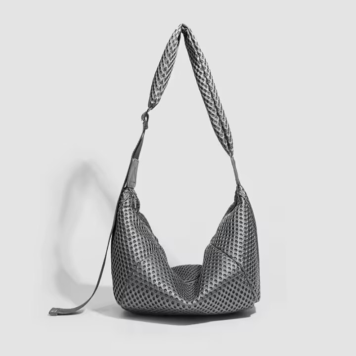 Nueva capa de aire cuadrícula bolso de hombro Premium Sense moda Simple Casual versátil Commuter bolso - 1