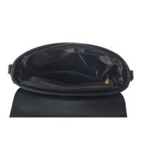 Bolso de mano vintage a rayas con correa extraíble, cierre de cremallera, adorno de botones, forro de tela, bolso de noche con tema navideño - details 7