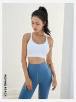 Sujetador deportivo Moving Peach para mujer, sostén de entrenamiento de impacto medio para correr, Top corto Sexy de malla, GBE - details 7
