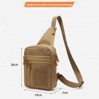 Bolsa de pecho para exteriores de gran capacidad, correa ajustable, tela Oxford, bolsos cruzados para escalar, transpirable, multicapa - details 0