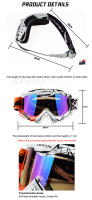 Gafas de Motocross VEMAR A prueba de golpes, Anti-polvo, Ligeras para Ciclismo, Motocicleta, Deportes al Aire Libre, ATV, MTB - details 13