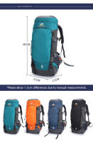 Mochila de Montañismo para Acampar y Senderismo de 65L con Cubierta de Lluvia Bolsa Grande para Hombros de Hombre Material de Nylon Capacidad Ajustable Ideal para Deportes al Aire Libre - details 1