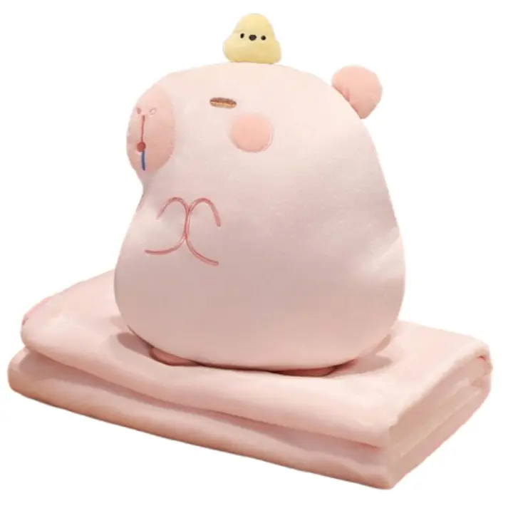 Edredón de almohada de doble uso para niñas, cojín de coche para dormir, manta de oficina dos en uno, cojín de siesta uno en uno - 1
