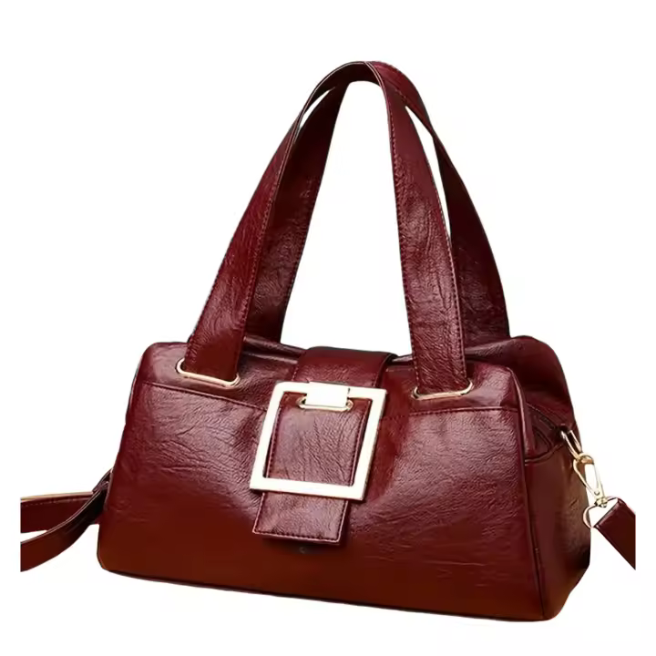 2025 Bolso de hombro elegante de gran capacidad, bolso de mujer multiusos de cuero PU suave, bolso de moda, bolso de mano para mujer (negro, talla única) - 1