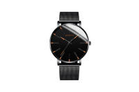 Reloj de hombre Fashion Blue Needle con correa de malla - details 12