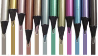 Lápices de colores metálicos para dibujo y pintura negro madera coloreada lápices de boceto para estudiantes de escuela arte graffiti papelería - details 2