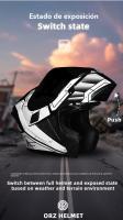 Casco moto mujer modular aire libre seguro carretera trail hombre - details 2