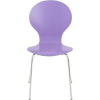 Conferencia con Asiento De Madera I 2 Sillas De Cocina con Base De Metal I Color:, Color:Violeta - details 3