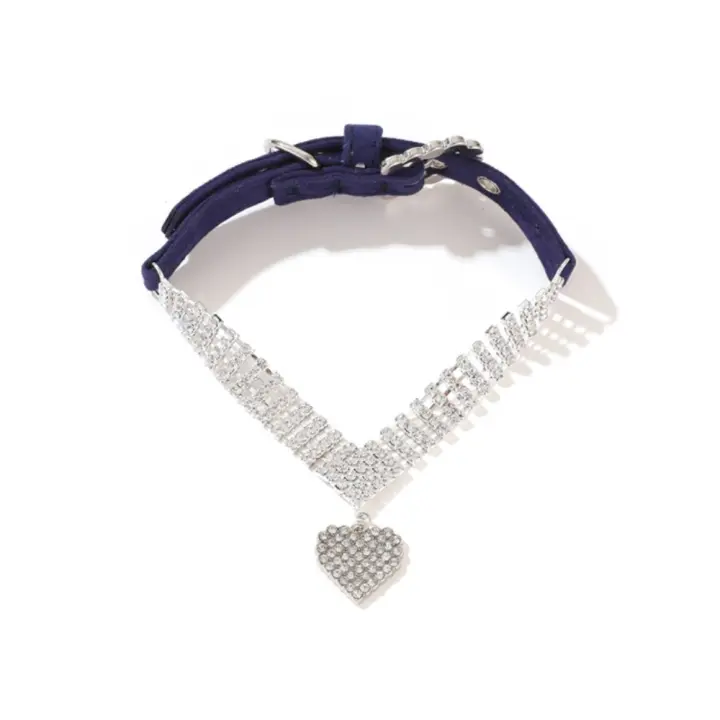 Suministros para mascotas, Collar ajustable para perro y gato, Collar ostentoso de lujo para mascota, anillo creativo exquisito para el cuello del perro, joyería para fotografía - 1