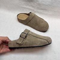 Zapatos Plataforma Retro Mujer 2025 Nueva Primavera Casual Versátil Lazy Nubuck Bolsa Cabeza Media Zapatilla - details 7