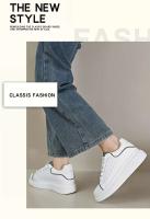 Nuevas zapatillas deportivas informales combinables de primavera para hombre y mujer Mc de cuero blanco con suela gruesa y plantilla de malla transpirable - details 20