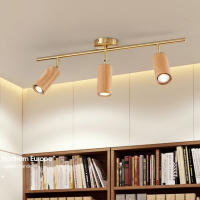 Luz LED de techo nórdica para decoración del hogar, foco de madera minimalista para habitación, guardarropa, accesorio de iluminación moderno - details 0