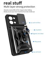 Funda de lujo para cámara OPPO Reno, cubierta protectora deslizante con material exterior de PC + TPU - details 6