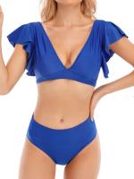 Bikini de Cintura Alta para Mujer I.ALOG Traje de Baño con Volantes Conjunto de Bikini con Push-Up - details 3