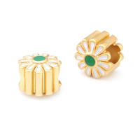 Pulseras de Brass Dorado Mate 4PCS Grande Agujero Abalorios para Hacer Joyas DIY - details 181