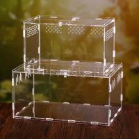 Contenedor acrílico profesional para lagarto, ranas, incubadora de insectos, terrarios, caja de cría, incubadora de reptiles, suministros para insectos - details 0